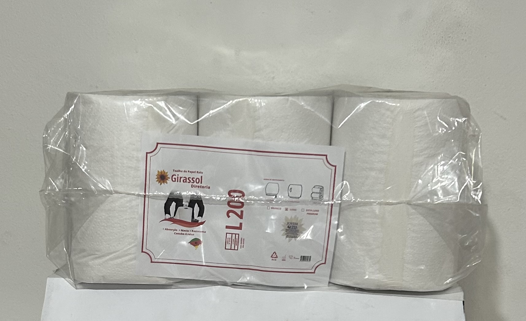 PAPEL TOALHA BOBINA C/6UN X200M