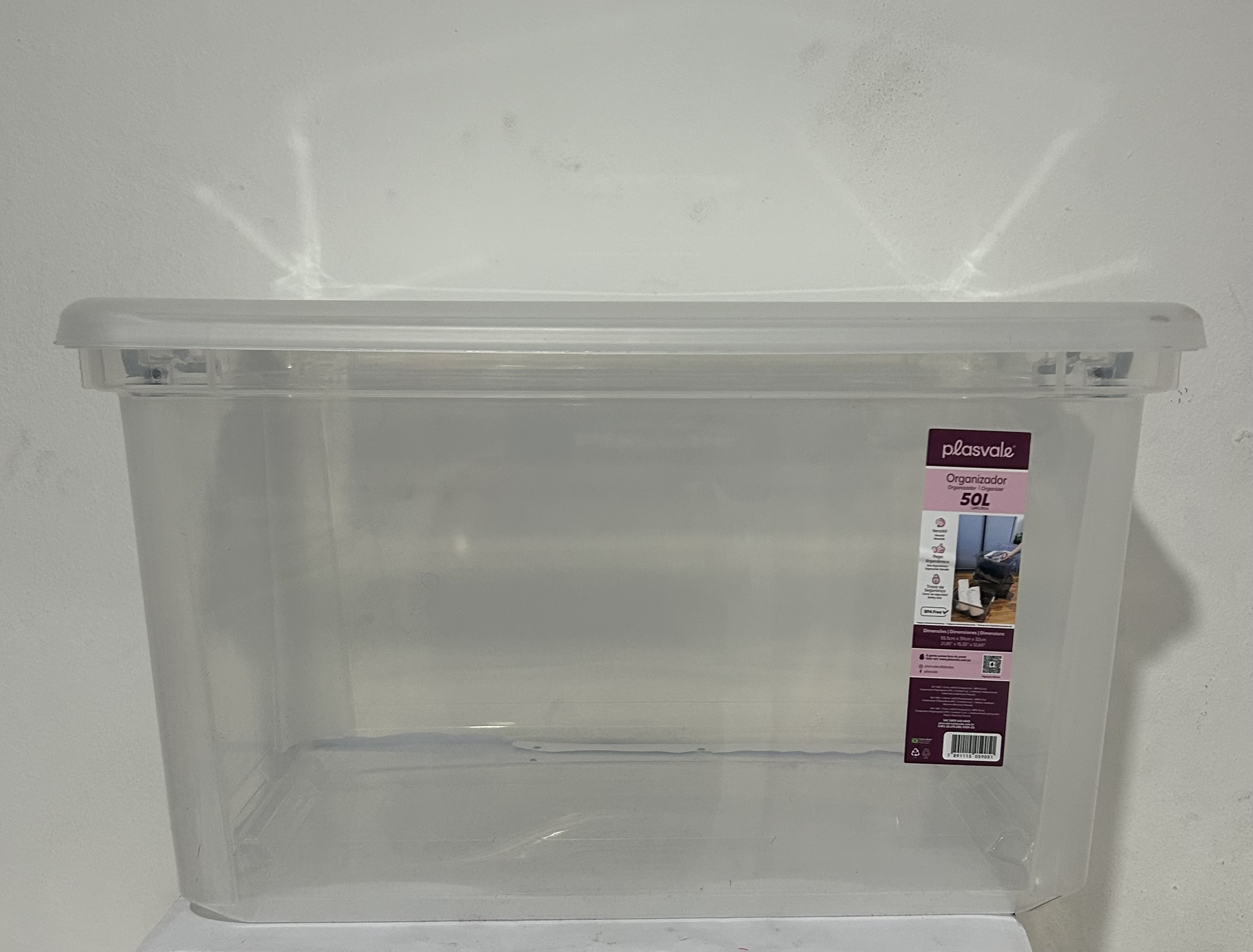 ORGANIZADOR 50L TRANSPARENTE