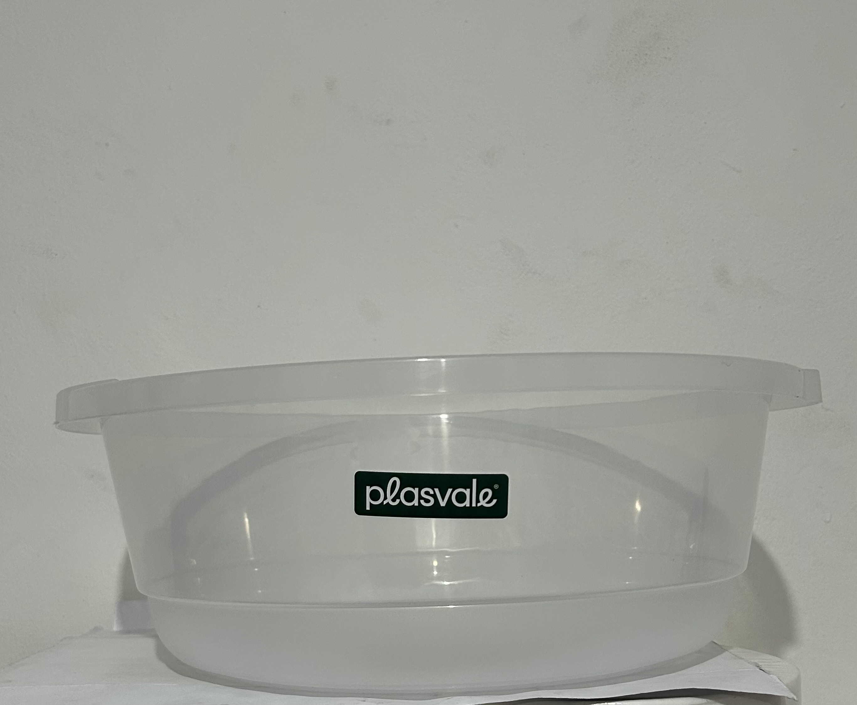 BACIA PLASVALE TRANSPARENTE 19,5L