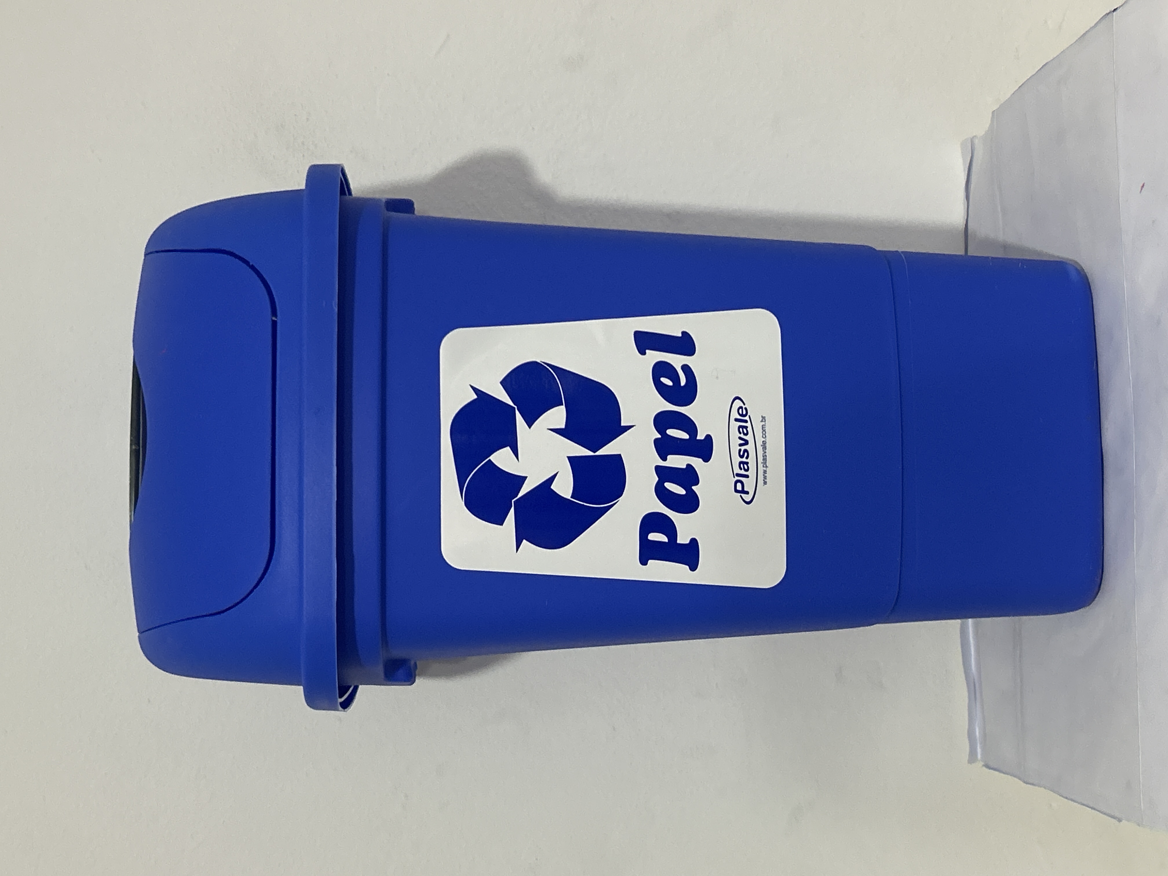 LIXEIRA PLASVALE 30L AZUL