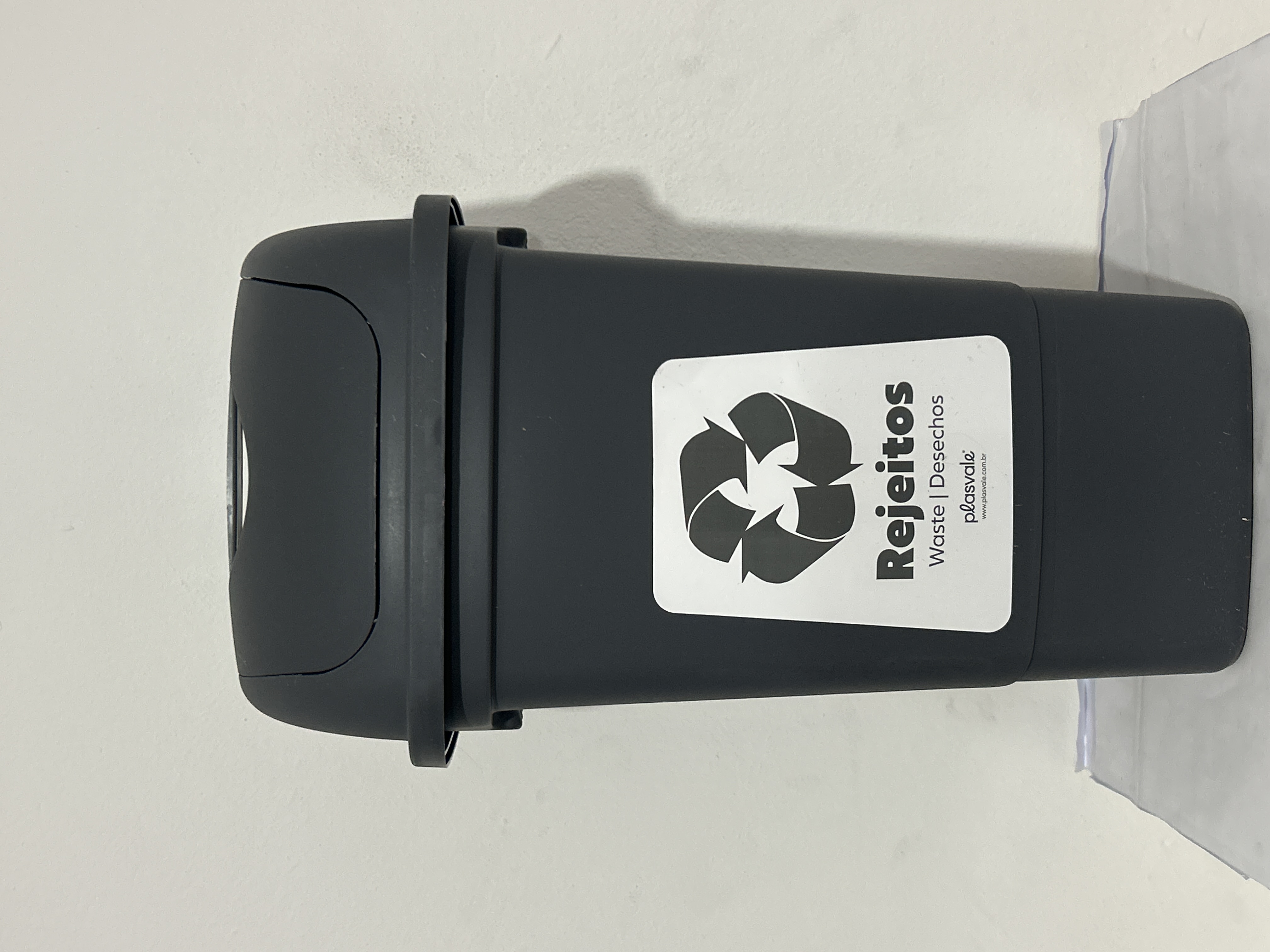 LIXEIRA PLASVALE 30L CINZA 