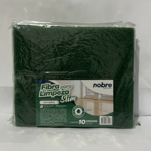 FIBRA PARA LIMPEZA SLIM NOBRE 10unid