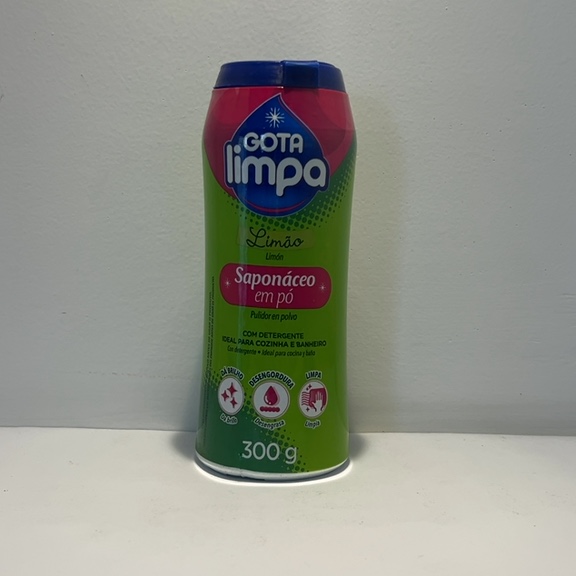 SAPONÁCEO EM PÓ LIMÃO 300g GOTA LIMPA