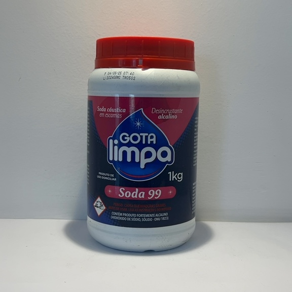SODA 99 CÁUSTICA EM ESCAMAS GOTA LIMPA 1Kg