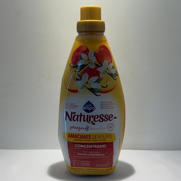 AMACIANTE DE ROUPAS NATURESSE PESSEGO E BAUNILHA 1L