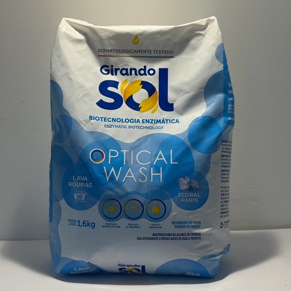 SABÃO EM PÓ GIRA SOL FLORAL PARIS OPTICAL WASH 1.6KG