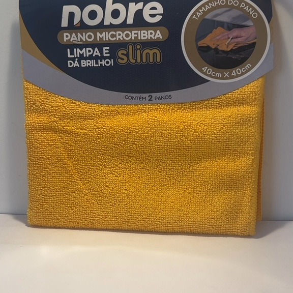 PANO MICROFIBRA SLIM CONTÉM 2UNIDADES TAMANHO 40cm X 40cm COR VARIÁVEL