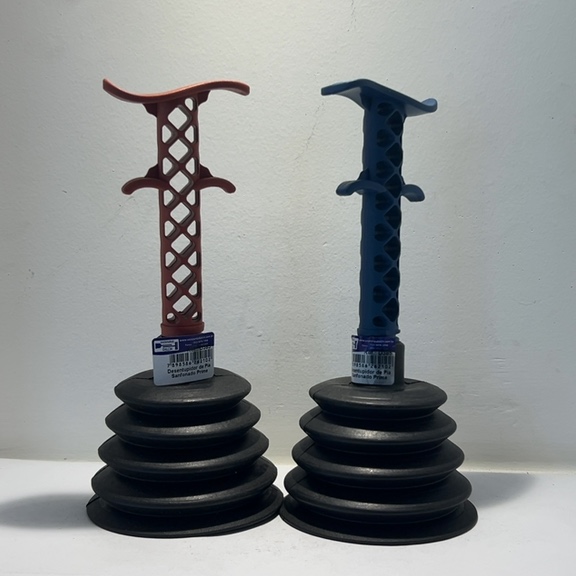 DESENTUPIDOR DE PIA SANFONADO PRIME CORES ÚNICAS AZUL E VERMELHO