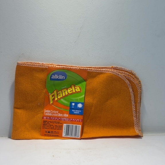 FANELA 1 unidade 28cm X 48cm cor laranja