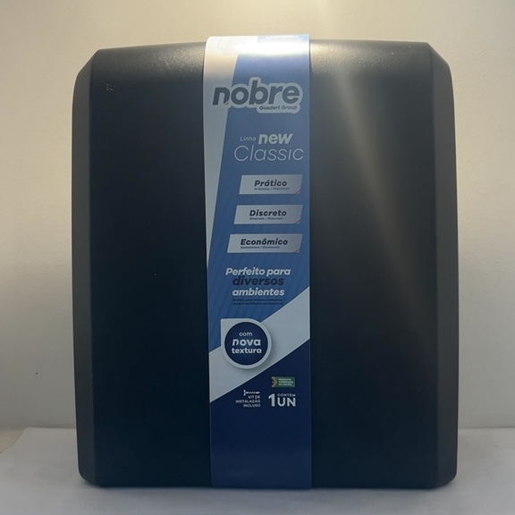 DISPENSER PAPEL TOALHA LINHA NEW CLASSIC PRETO
