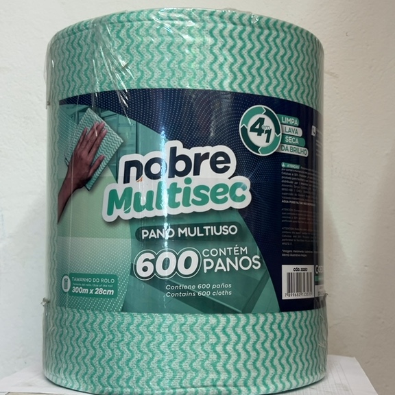 PANO MULTIUSO VERDE CONTÉM 600 PANOS TAMANHO 300M X 28CM