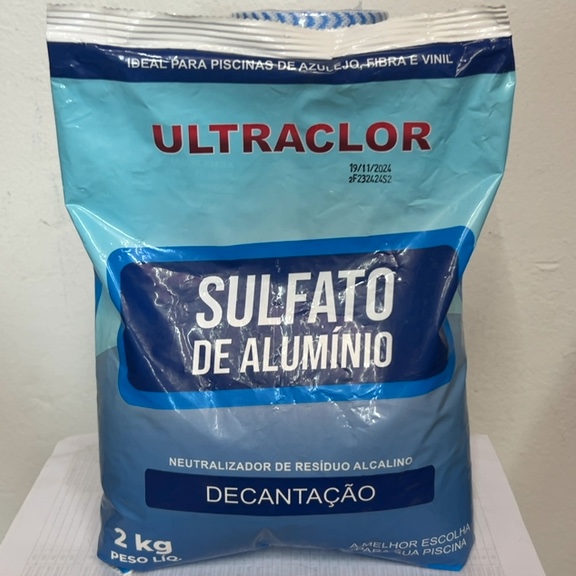 SULFATO DE ALUMÍNIO DECANTAÇÃO ULTRACLOR 2KG