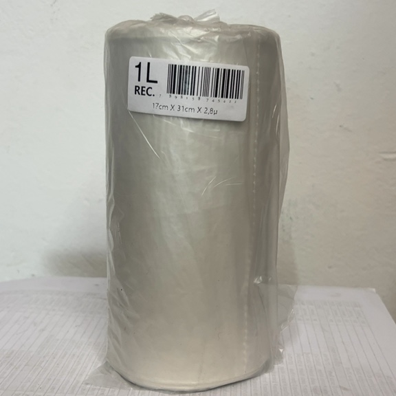 BOBINA PLÁSTICA 1L 17cm X 31cm X 2.8u